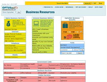 Tablet Screenshot of business.optusnet.com.au
